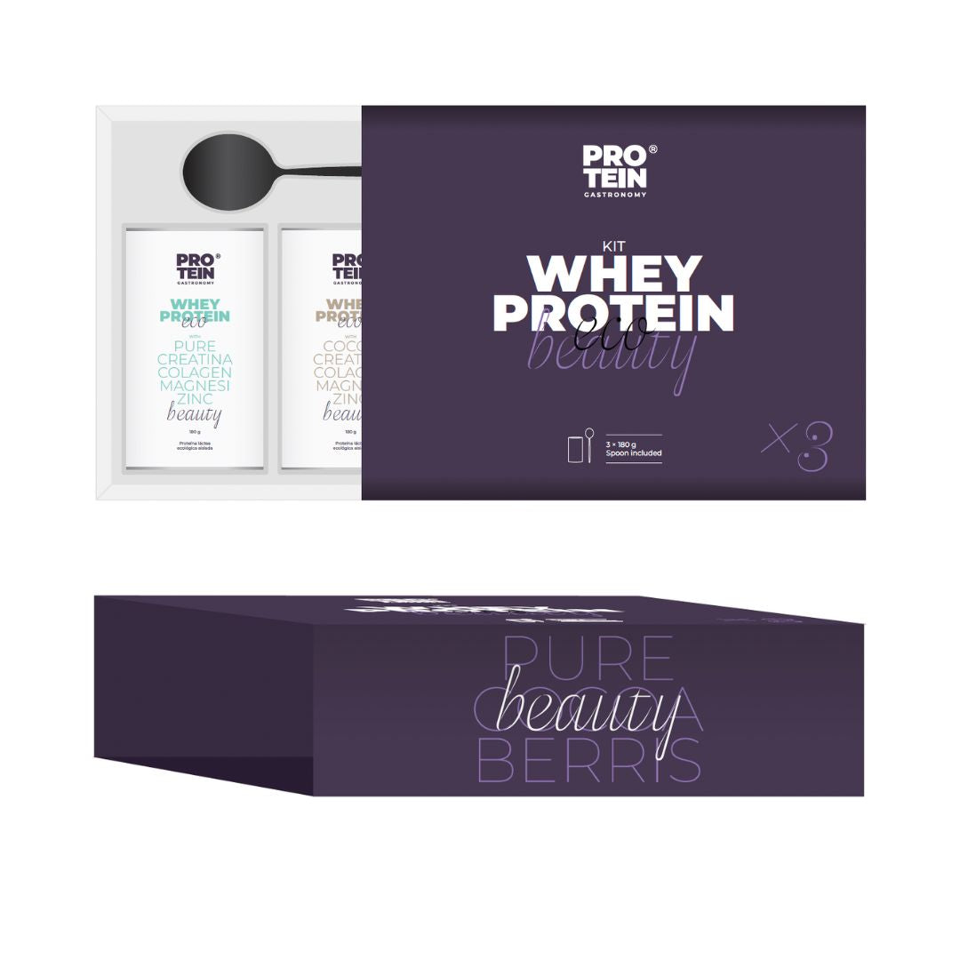 Pack Proteína Whey Beauty (Berries, Cacao y Pure)