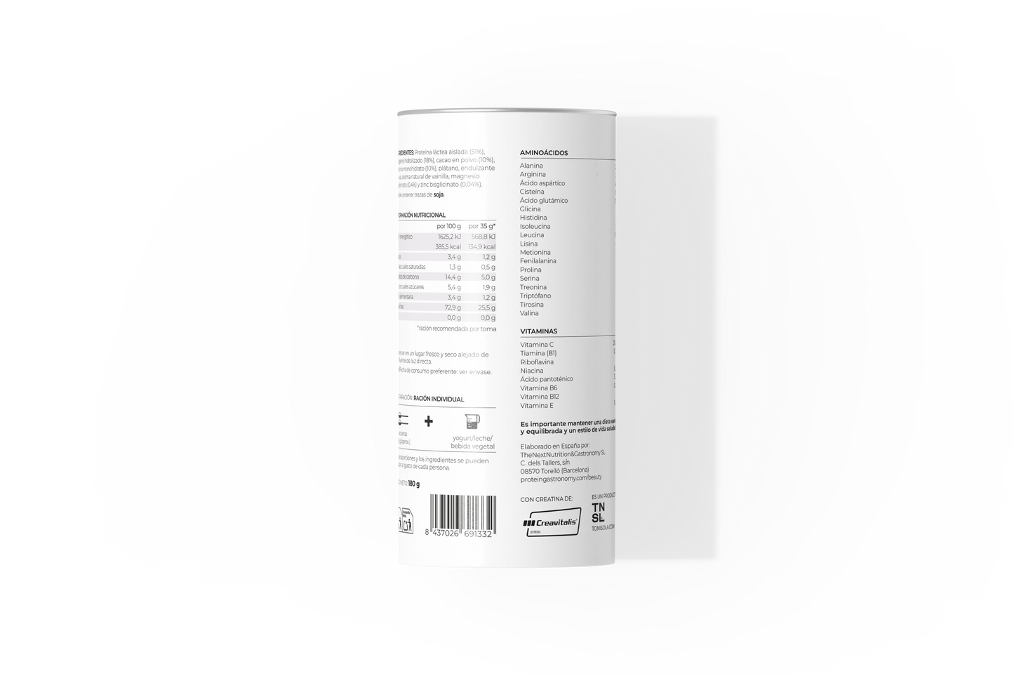 Proteina ECO Whey Beauty de Cacao con Creatina, Colageno, Magnesio y Zinc SKU 5001